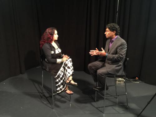 Interviewing Journalist Ian Hanomansing