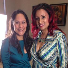 With Actress Sakina Jaffrey